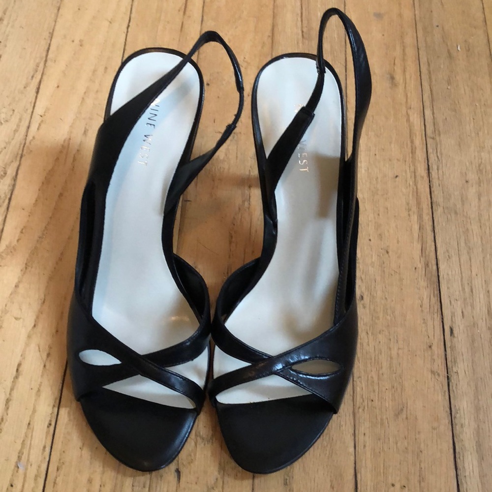 New in box!  Nine West Argent Black leather 8M